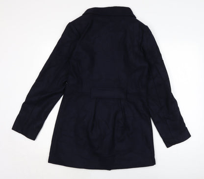 Womens UK Size 12 Evita Blue Overcoat