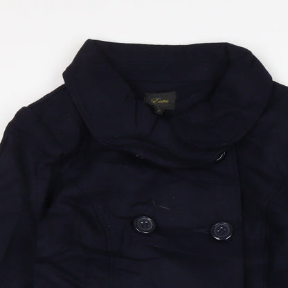Womens UK Size 12 Evita Blue Overcoat