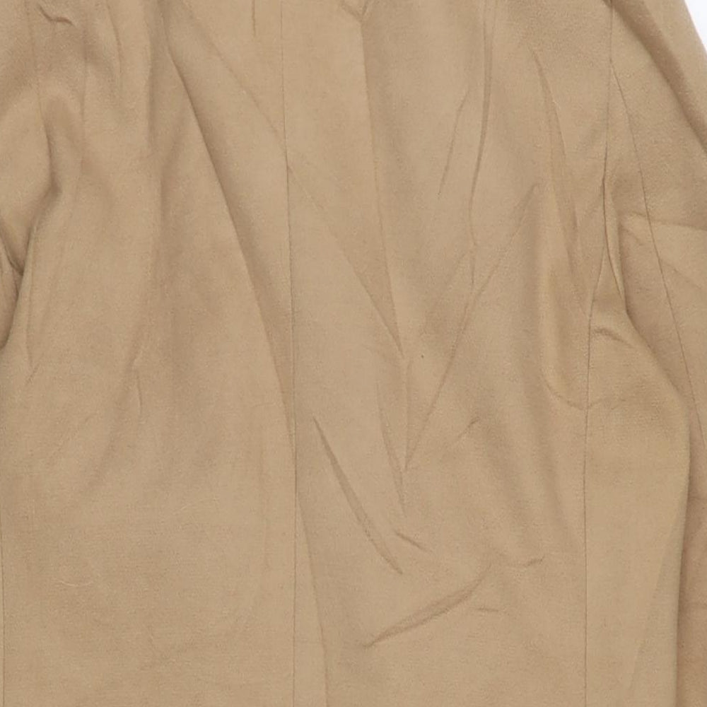 Womens UK Size 12 Topshop Beige Overcoat