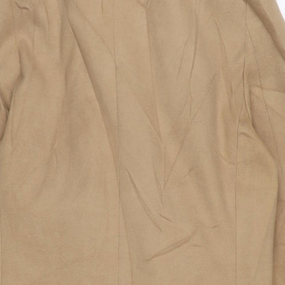 Womens UK Size 12 Topshop Beige Overcoat