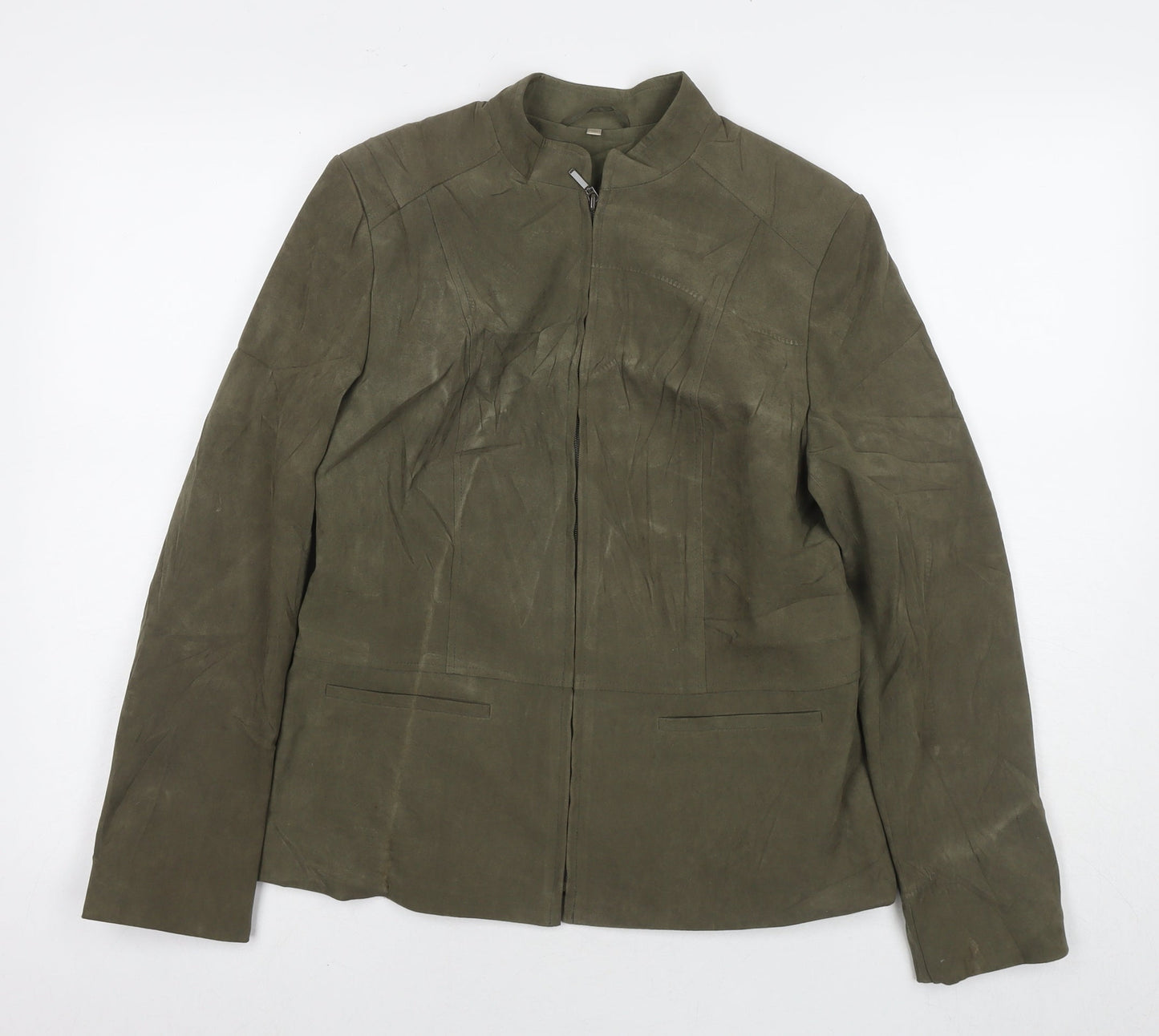 Womens UK Size 10 EWM Green Jacket