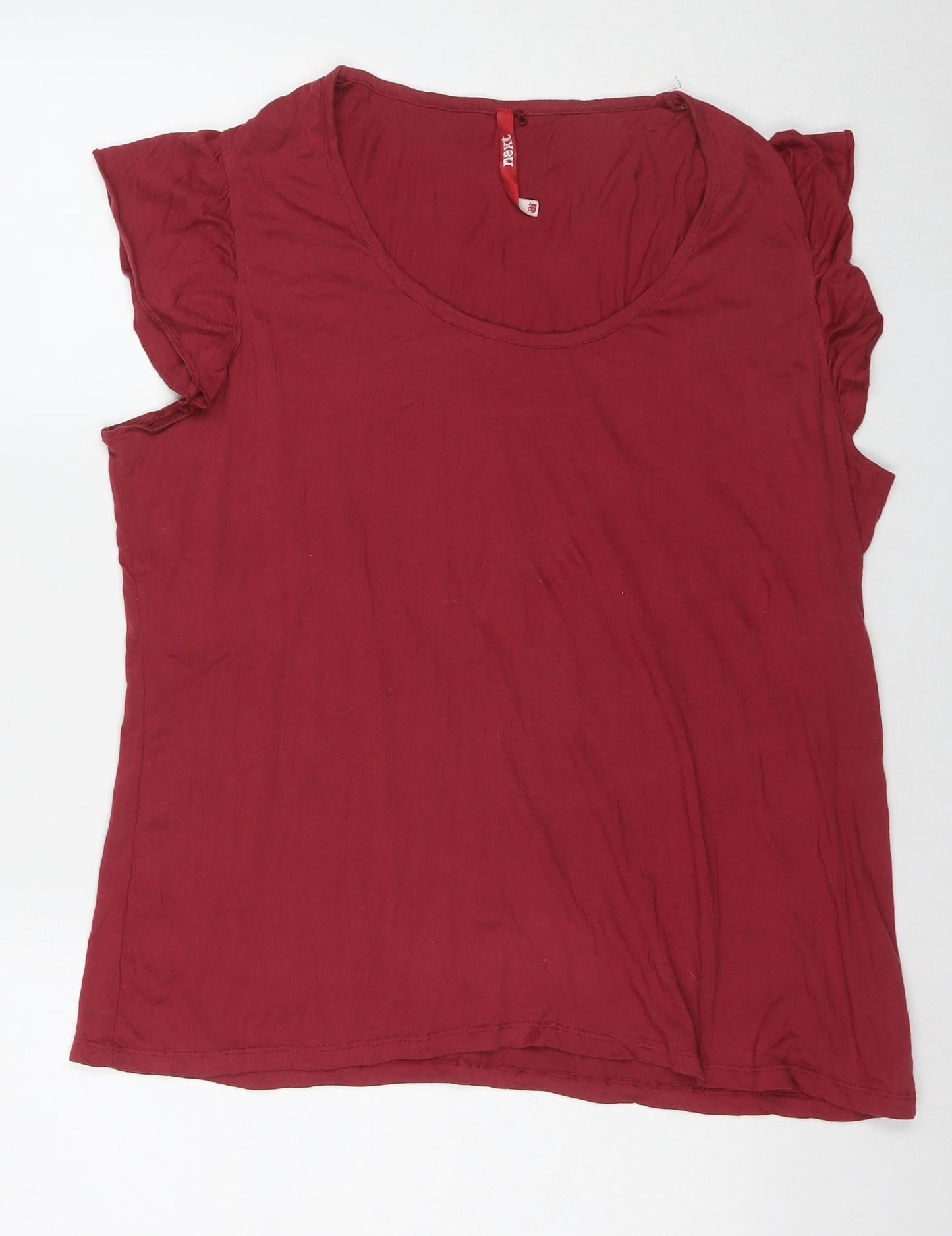 Womens UK Size 18 NEXT Red Basic T-Shirt