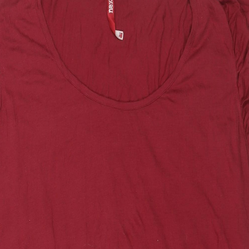 Womens UK Size 18 NEXT Red Basic T-Shirt