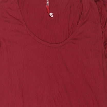 Womens UK Size 18 NEXT Red Basic T-Shirt