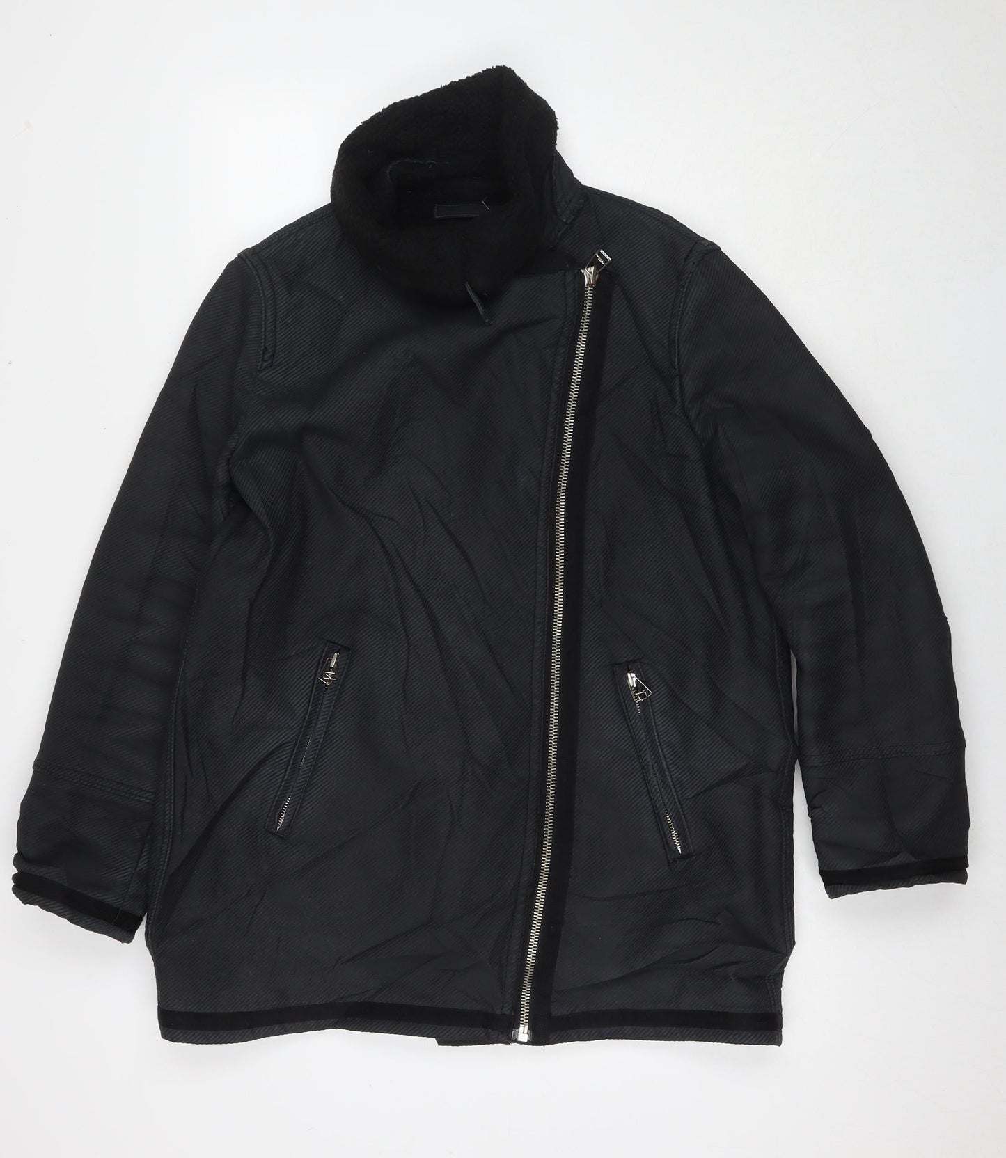 Womens UK Size M Gap Black Overcoat