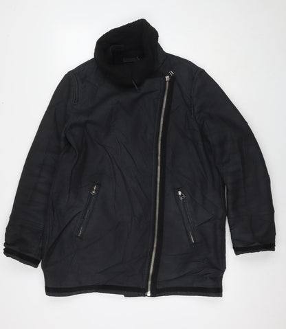 Womens UK Size M Gap Black Overcoat