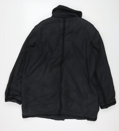 Womens UK Size M Gap Black Overcoat