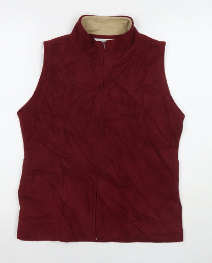 Womens UK Size 10 EWM Red Gilet