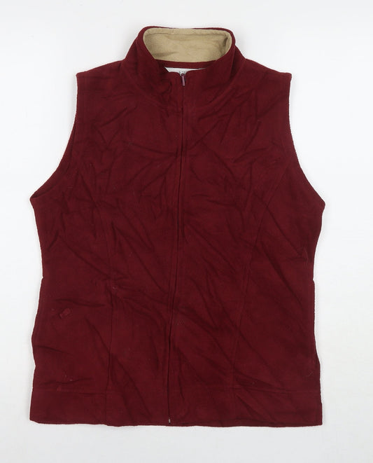 Womens UK Size 10 EWM Red Gilet
