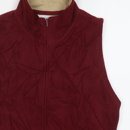 Womens UK Size 10 EWM Red Gilet