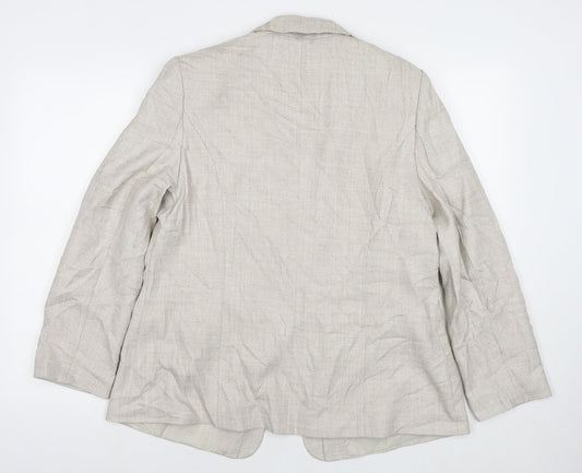 Womens UK Size 16 EWM Beige Jacket