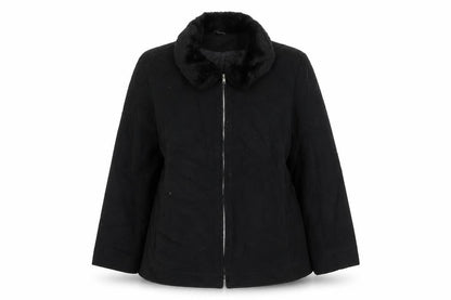 Womens UK Size 14 Dorothy Perkins Black Overcoat