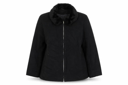 Womens UK Size 14 Dorothy Perkins Black Overcoat