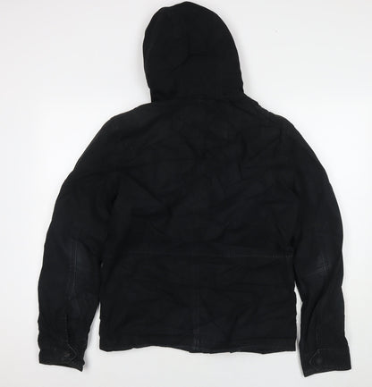 Mens UK Size S Burton Black Parka Coat
