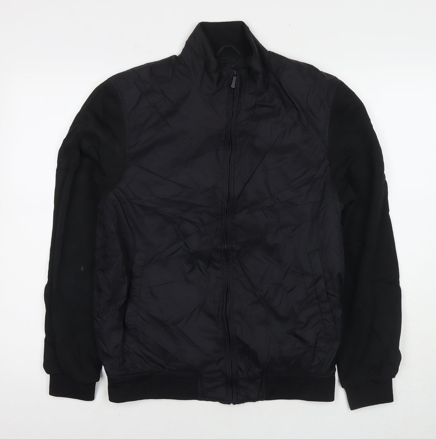 Zara Mens Black Jacket Size S Zip