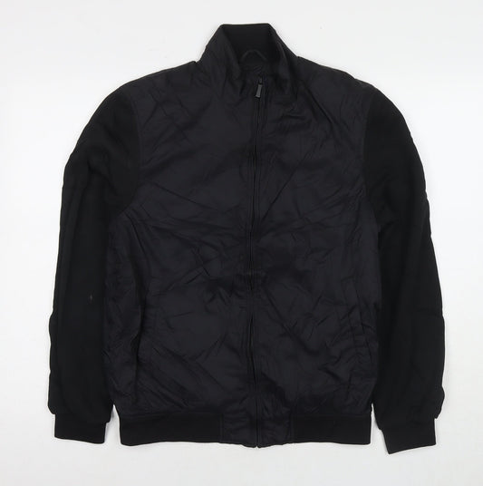 Zara Mens Black Jacket Size S Zip