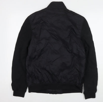 Zara Mens Black Jacket Size S Zip