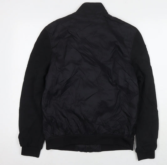 Zara Mens Black Jacket Size S Zip