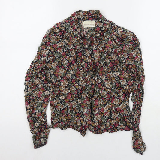 Womens UK Size 12 Dorothy Perkins Multicoloured Basic Button-Up