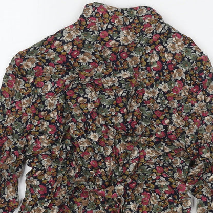 Womens UK Size 12 Dorothy Perkins Multicoloured Basic Button-Up