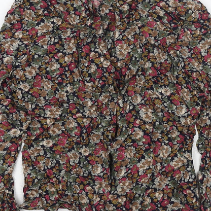 Womens UK Size 12 Dorothy Perkins Multicoloured Basic Button-Up