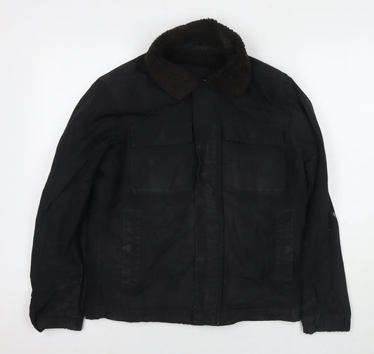 Mens UK Size XS Hollister Black Jacket