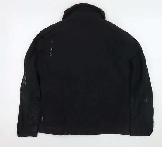 Mens UK Size XS Hollister Black Jacket