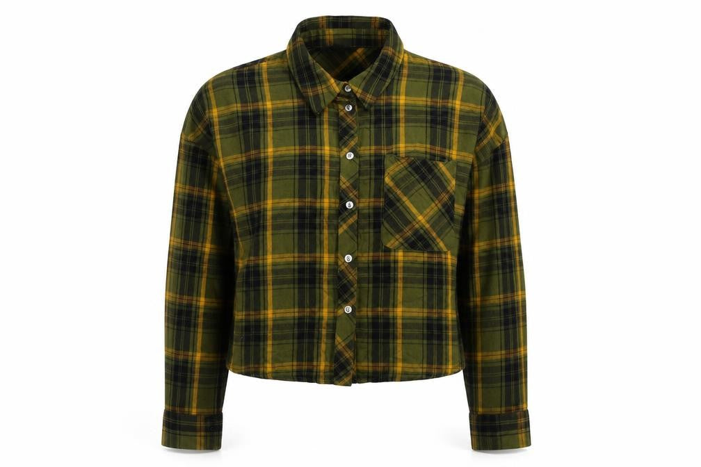 Womens UK Size 8 Only Green Basic Button-Up
