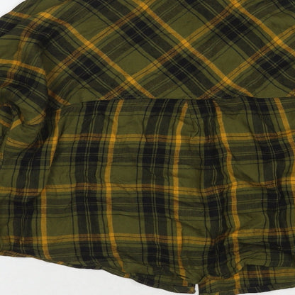 Womens UK Size 8 Only Green Basic Button-Up