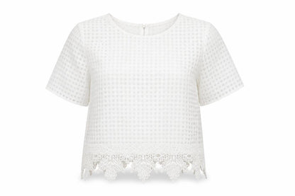 Womens UK Size 6 Miss Selfridge White Basic Blouse
