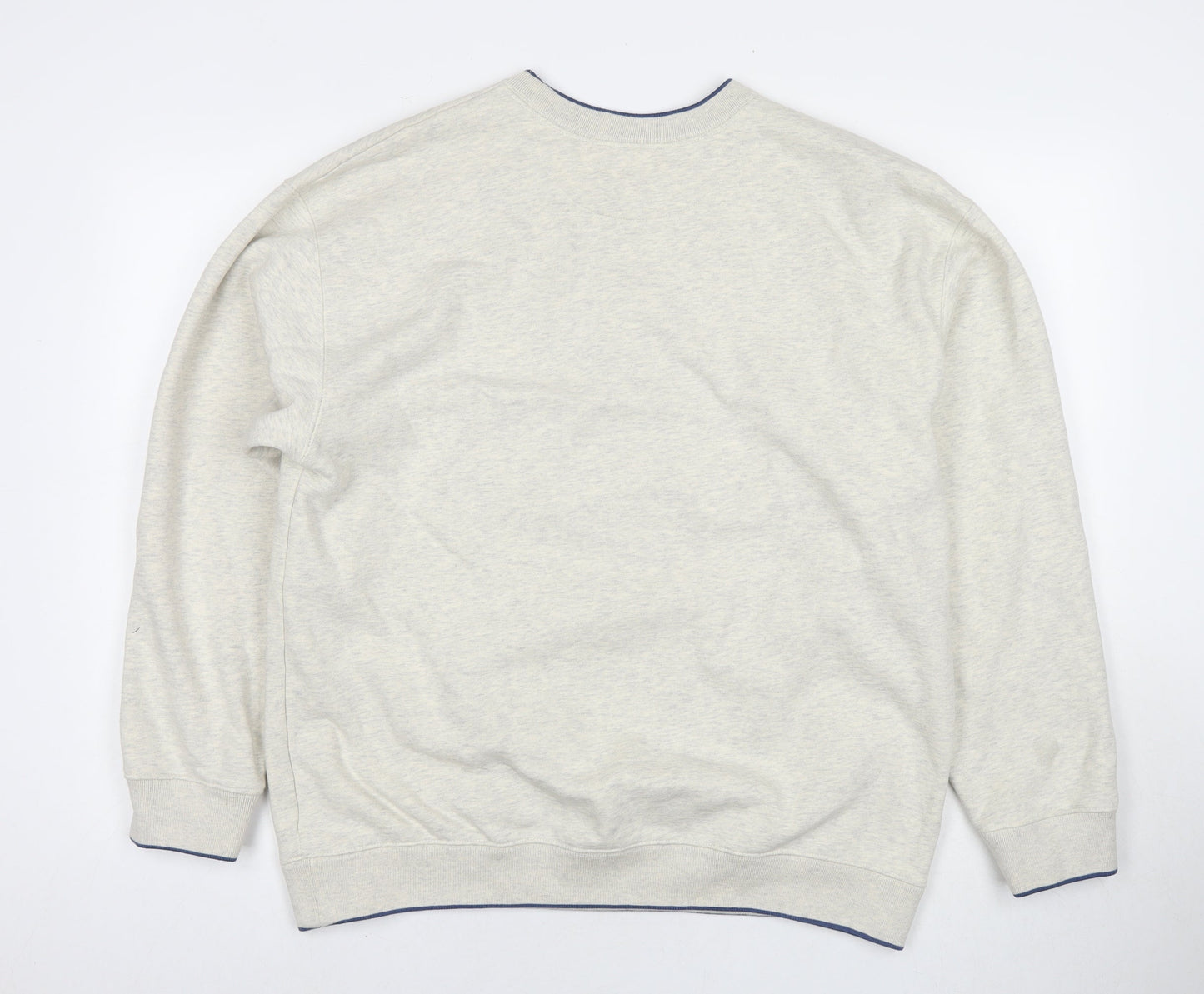Croft & Barrow Mens Grey Cotton Pullover Sweatshirt Size M - Logo