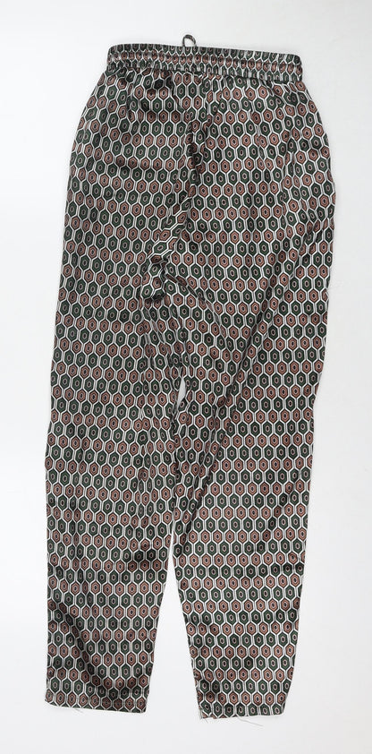 Womens UK Size 6 PRETTYLITTLETHING Regular Fit Harem Multicoloured Trousers