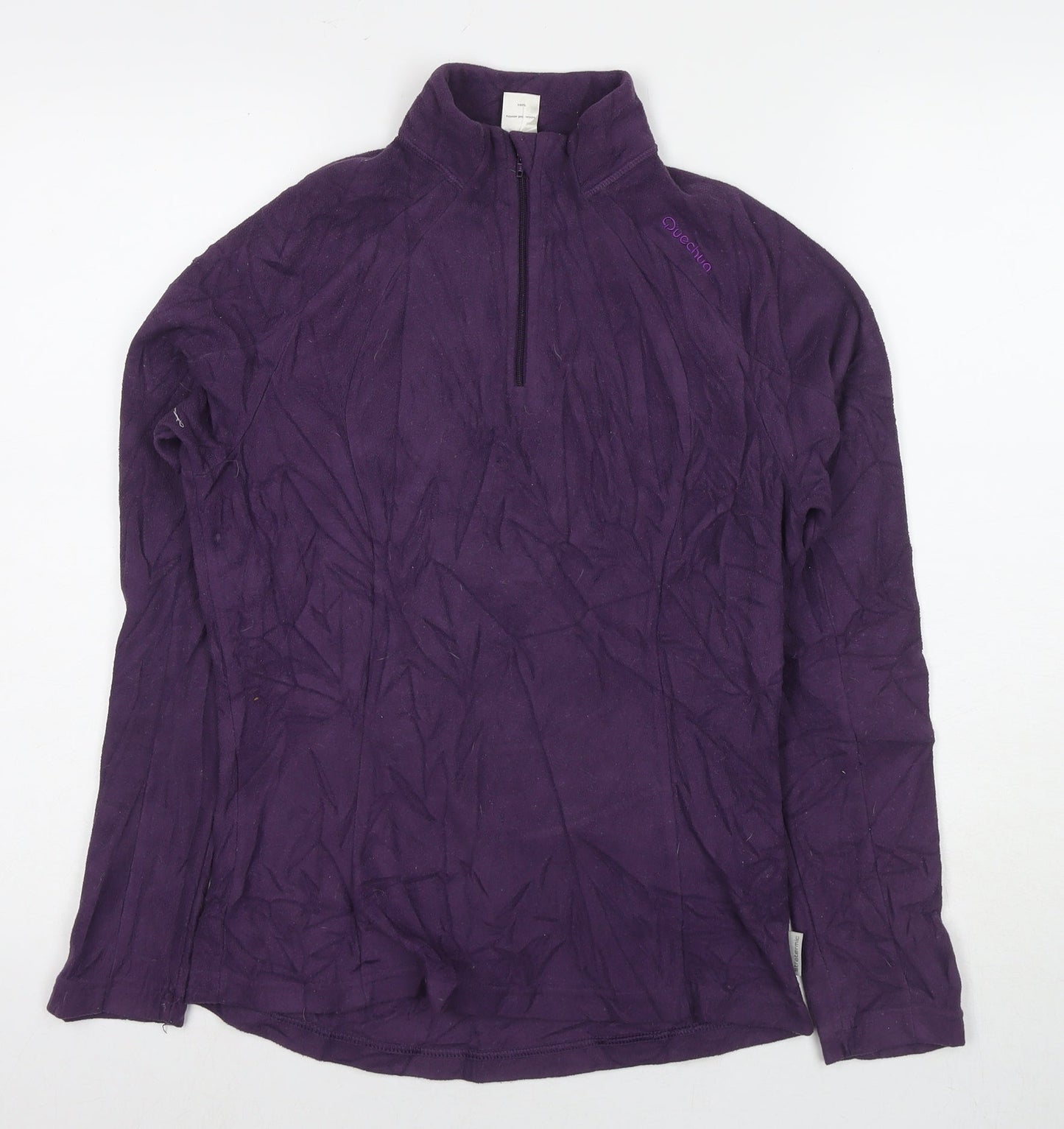 Quechua Womens Purple Polyester Pullover Sweatshirt Size L Pullover