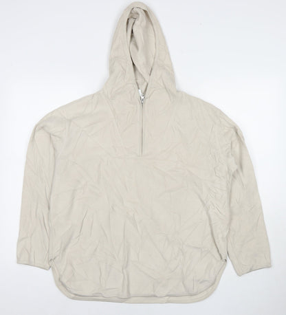 H&M Womens Beige Polyester Pullover Hoodie Size M Pullover