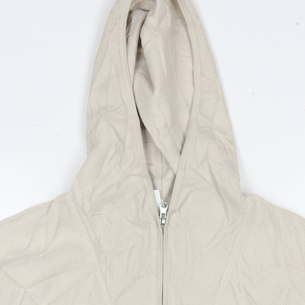H&M Womens Beige Polyester Pullover Hoodie Size M Pullover