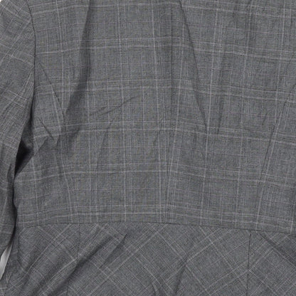 Ann Taylor Womens Grey Jacket Blazer Size 6 Button