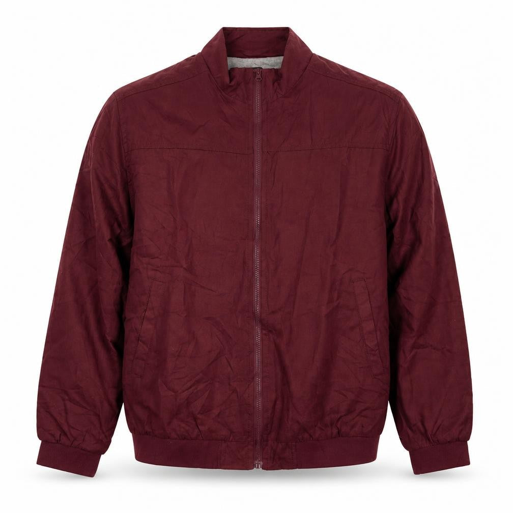 Mens UK Size M Atlas Red Bomber Jacket