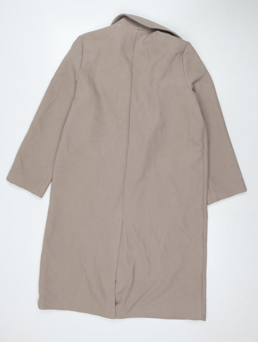 Womens UK Size S H&M Beige Overcoat