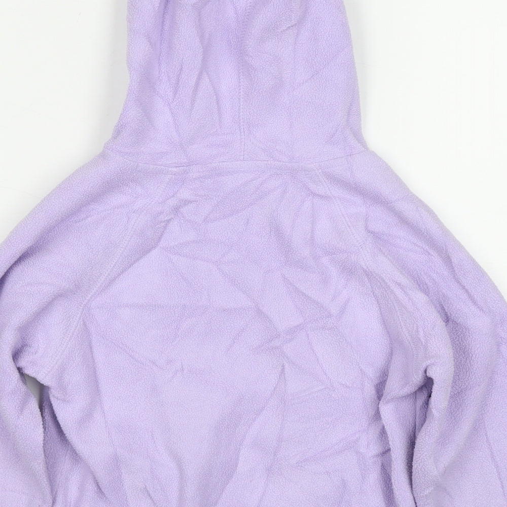 Next Girls Purple Polyester Pullover Hoodie Size 6 Years Pullover - Sequin Detail