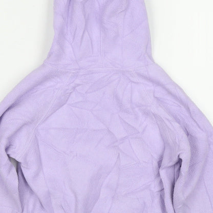 Next Girls Purple Polyester Pullover Hoodie Size 6 Years Pullover - Sequin Detail
