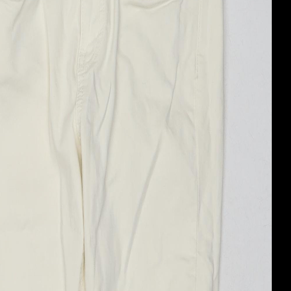 EDC Womens White Cotton Chino Shorts Size 8 L19 in Regular Zip