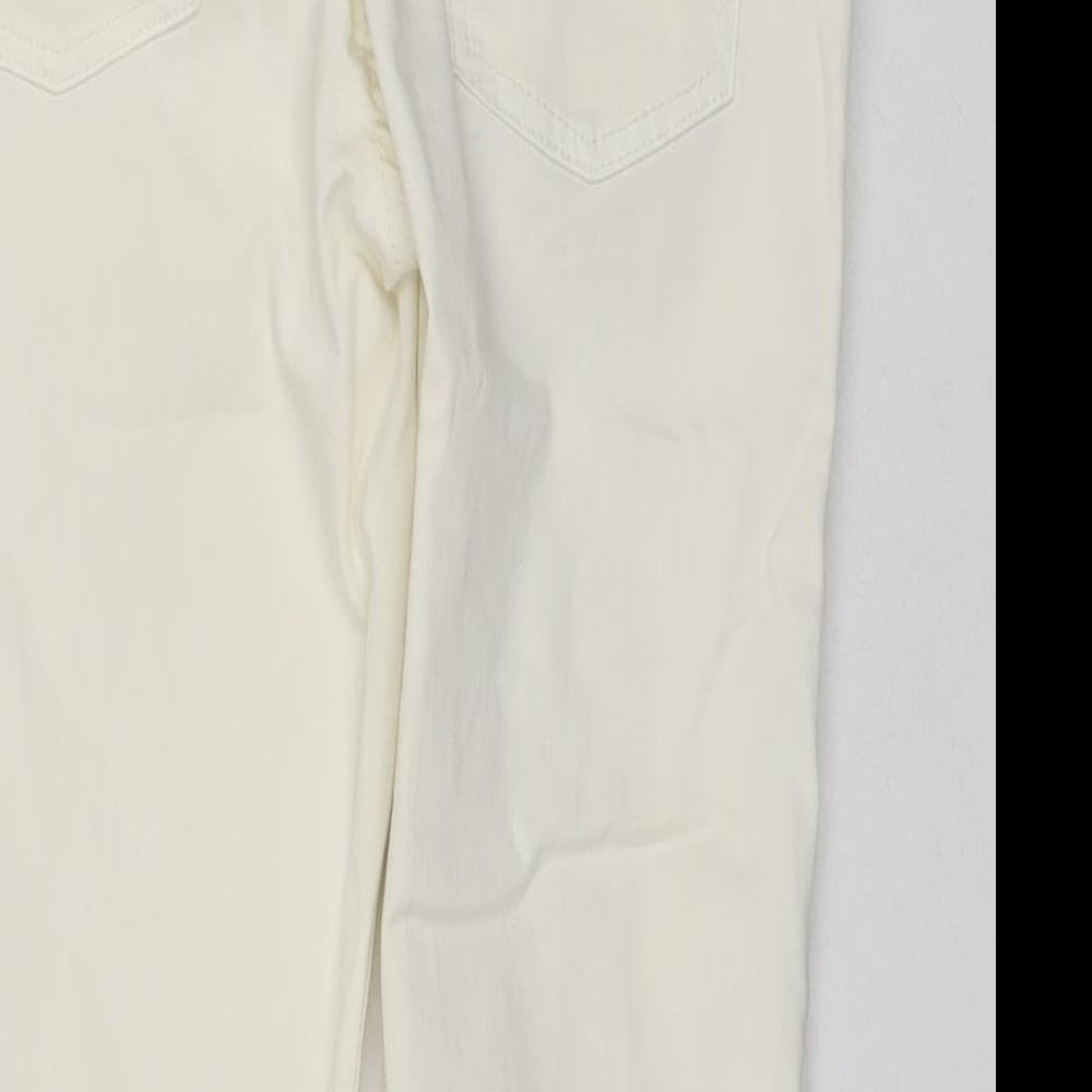 EDC Womens White Cotton Chino Shorts Size 8 L19 in Regular Zip