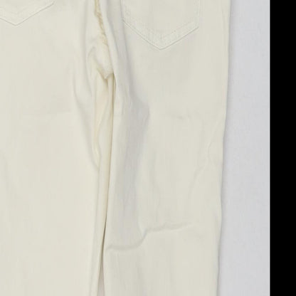 EDC Womens White Cotton Chino Shorts Size 8 L19 in Regular Zip