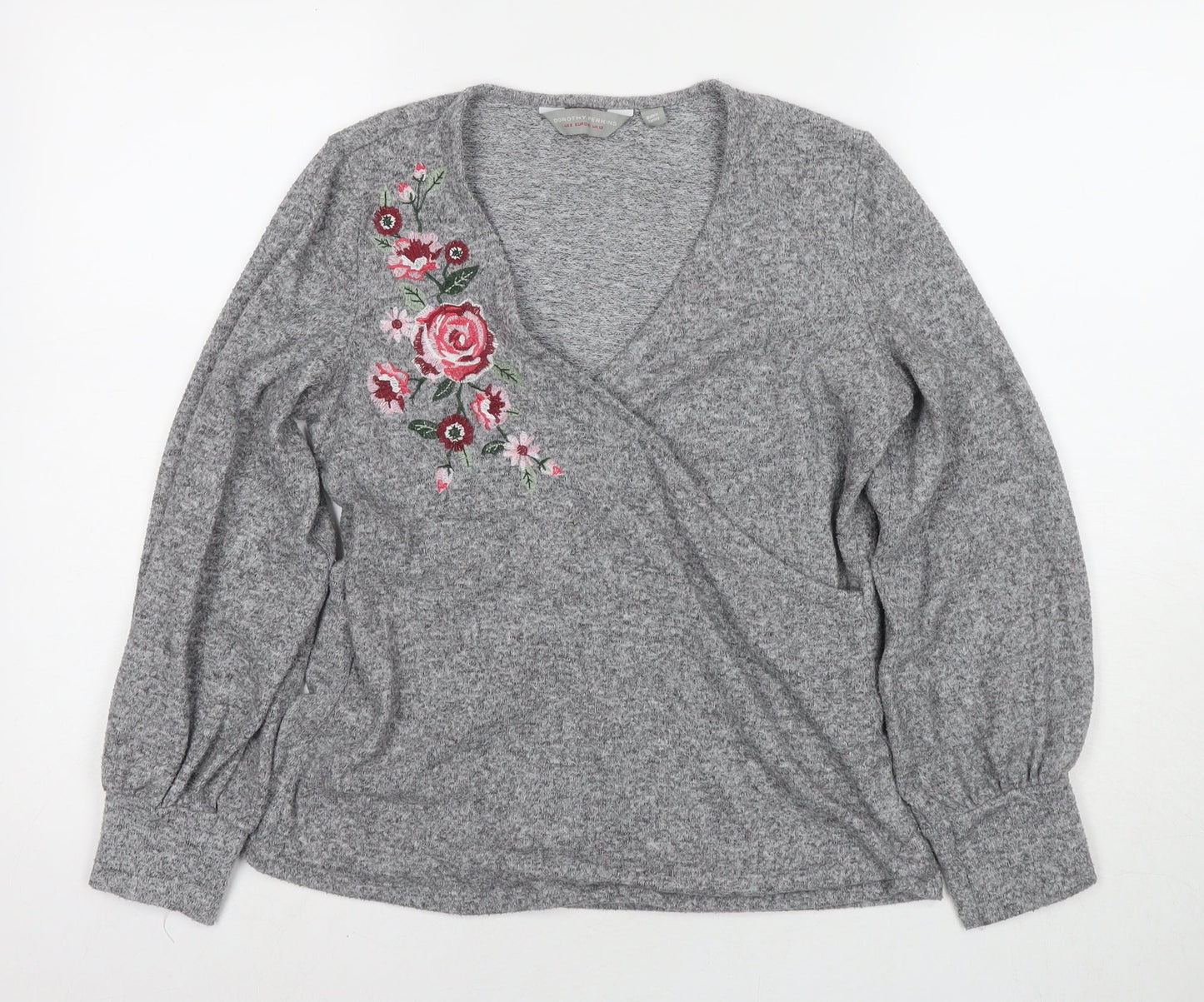 Womens UK Size 12 Dorothy Perkins Grey Pullover Jumper