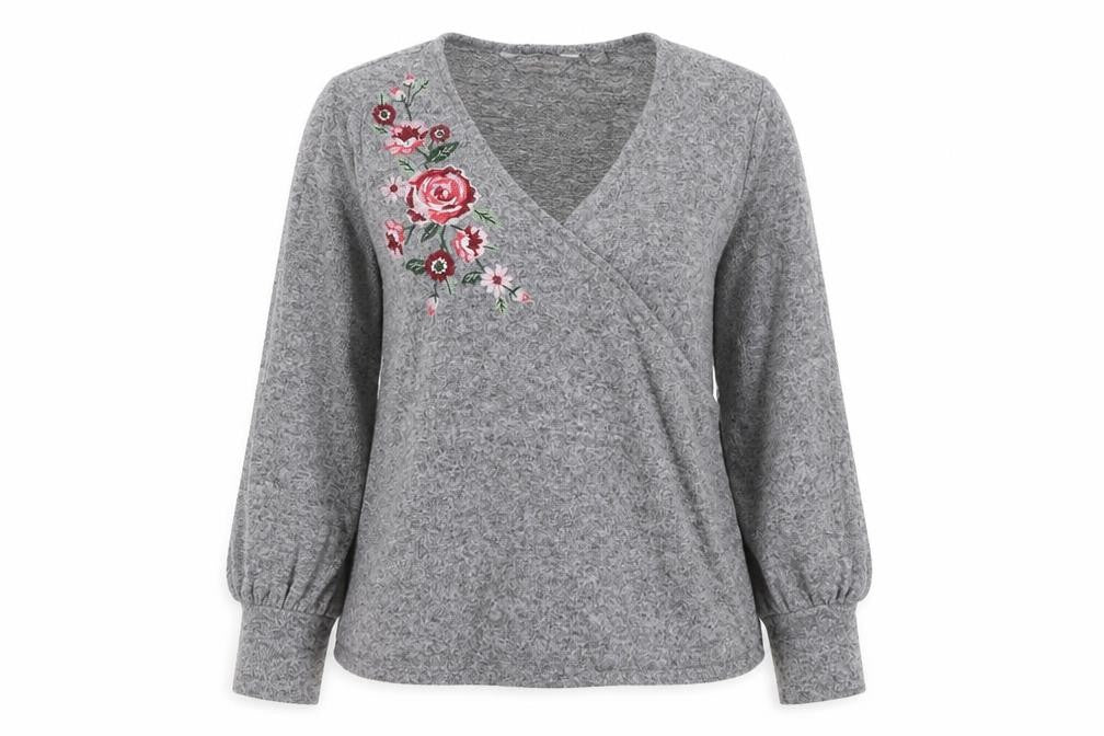 Womens UK Size 12 Dorothy Perkins Grey Pullover Jumper