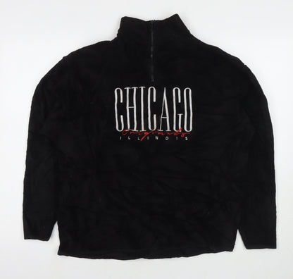 Womens UK Size M ASOS Black Pullover Sweatshirt
