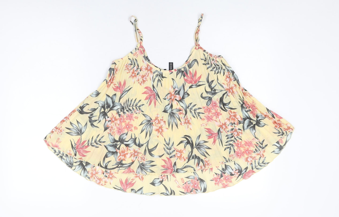 Womens UK Size 6 H&M Yellow Camisole T-Shirt