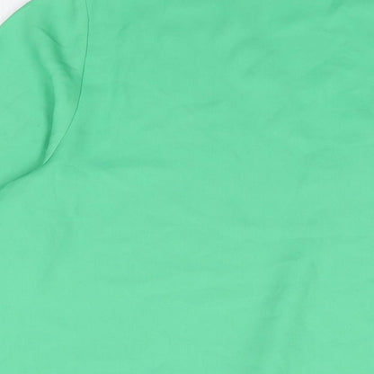 Womens UK Size 14 Via Appia Green Basic Blouse