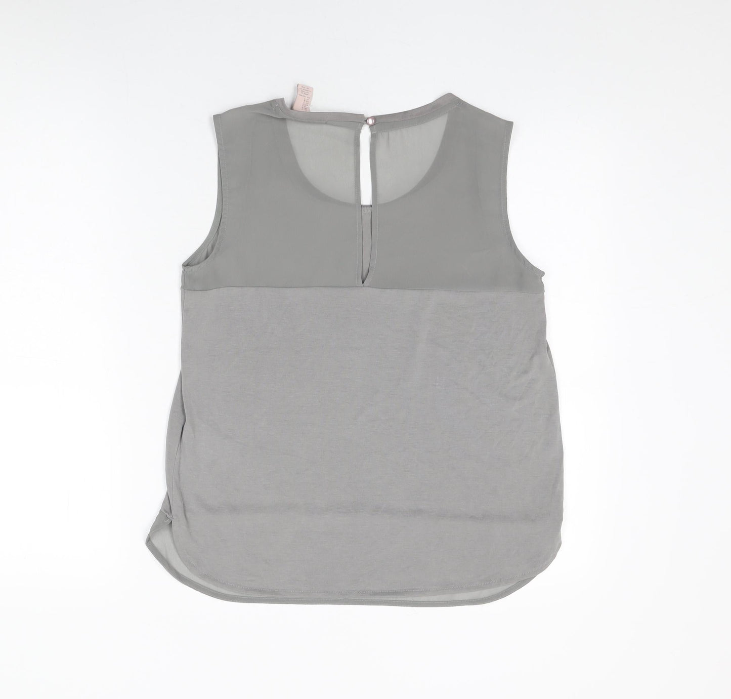 FOREVER 21 Womens Grey Modal Basic T-Shirt Size S Round Neck