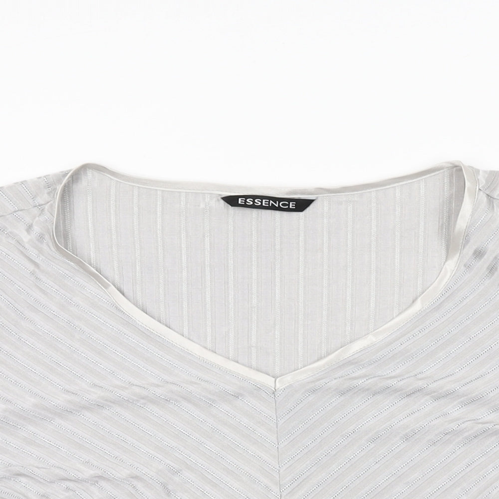 Womens UK Size 20 essence Grey Basic T-Shirt
